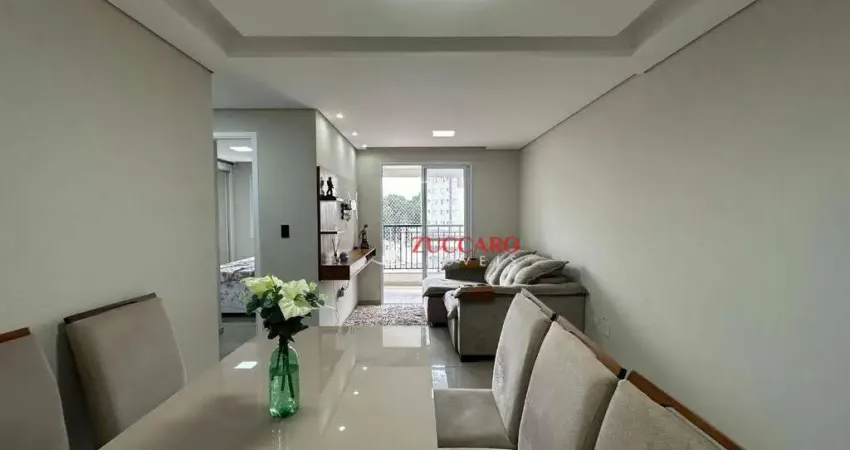 Apartamento no condomínio sense lions com 2 dormitórios à venda, 58 m² por r$ 460.000 - picanco - guarulhos/sp