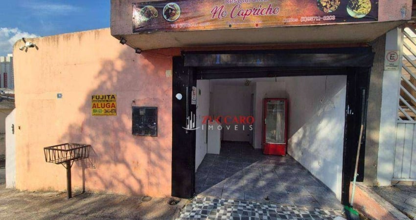 Salão para alugar, 30 m² por r$ 1.393,00/mês - jardim santa mena - guarulhos/sp