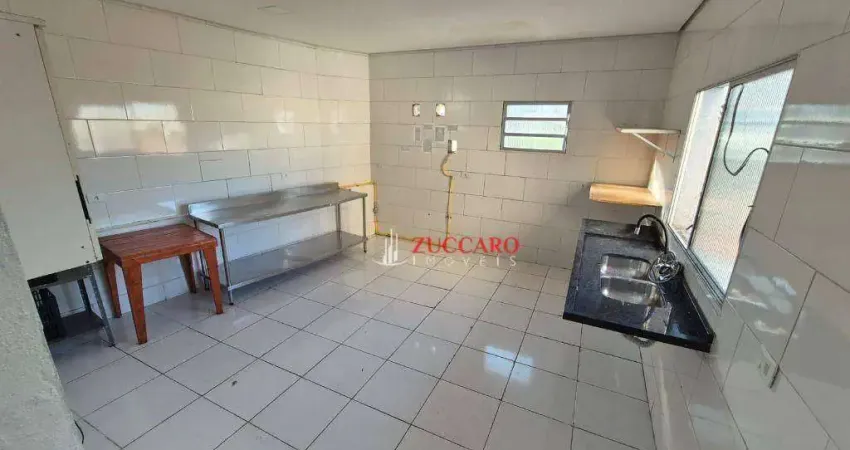 Salão para alugar, 30 m² por r$ 1.343,00/mês - jardim santa mena - guarulhos/sp