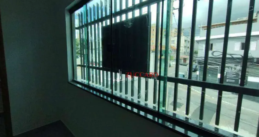 Sala para alugar, 48 m² por r$ 2.350,00/mês - jardim bom clima - guarulhos/sp