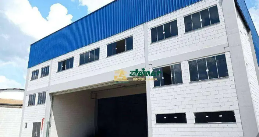 Galpão para alugar, 1300 m² por r$ 26.200,00/mês - bonsucesso - guarulhos/sp