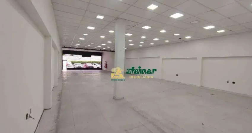 Salão para alugar, 600 m² por r$ 26.700,00/mês - centro - guarulhos/sp