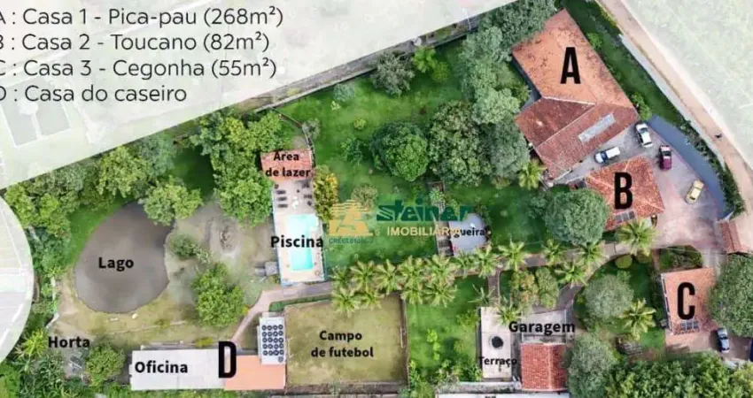 Chácara com 8 dormitórios à venda, 6870000 m² por r$ 2.750.000,00 - jardim estância brasil - atibaia/sp