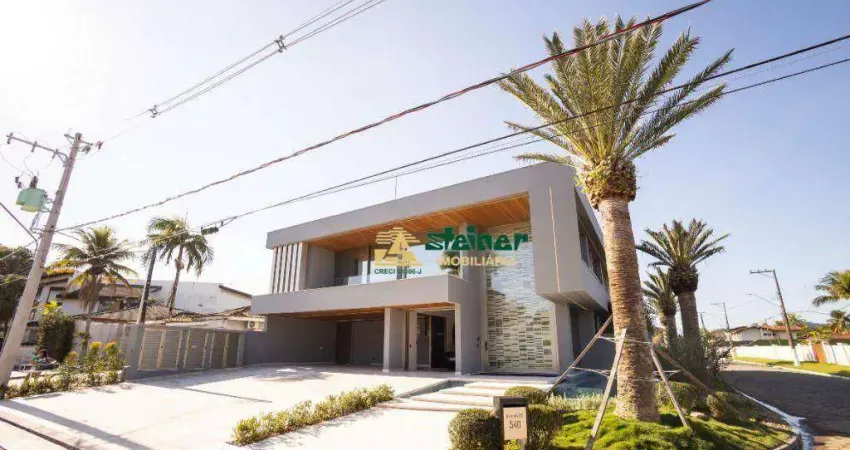 Casa com 6 dormitórios à venda, 840 m² por r$ 28.000.000,00 - acapulco - guarujá/sp