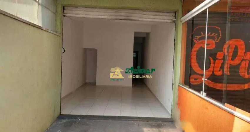 Salão para alugar, 40 m² por r$ 1.400,07/mês - parque continental ii - guarulhos/sp