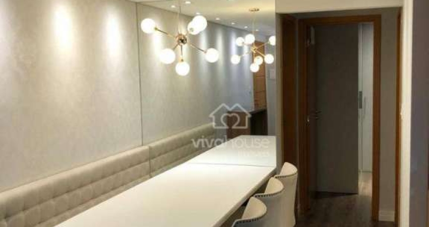 Apartamento com 2 dormitórios à venda, 62 m² por R$ 387.000,00 - Vila Nossa Senhora das Vitórias - Mauá/SP