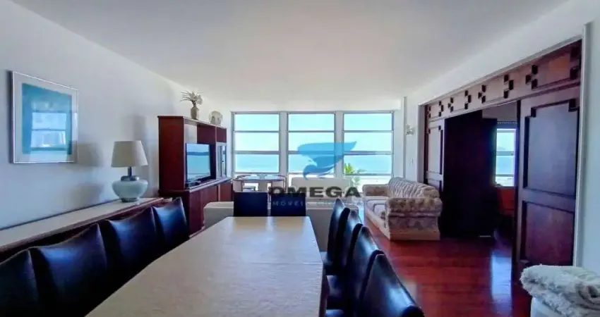 Apartamento com 3 dormitórios à venda, frente mar - praia das pitangueiras - guarujá/sp