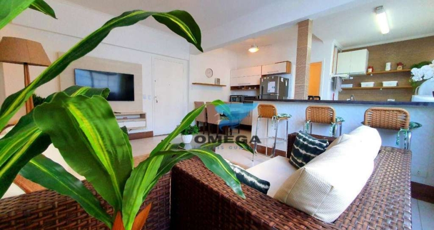 Apartamento reformado em porcelanato com 3 suítes à venda Prédio Frente mar na Praia das Pitangueiras - Guarujá/SP
