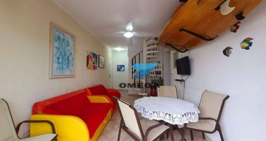 Cobertura com 2 dormitórios à venda, 100 m² por R$ 490.000,00 - Tombo - Guarujá/SP