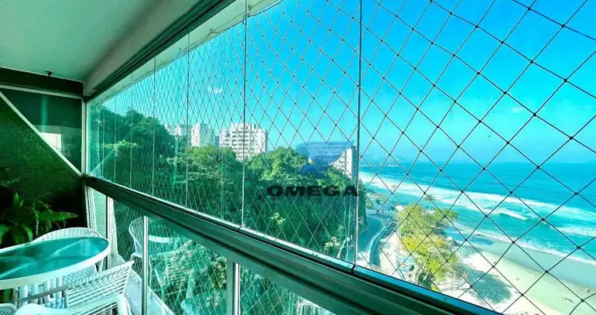 FRENTE MAR - Apartamento com 4 dormitórios à venda na praia das Astúrias - Guarujá/SP