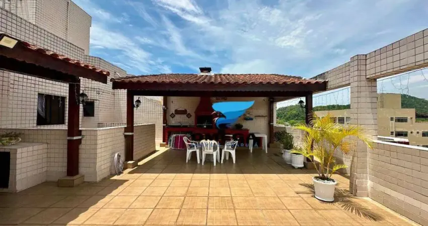 Cobertura com 3 dormitórios à venda, 160 m² por r$ 560.000,00 - jardim astúrias - guarujá/sp