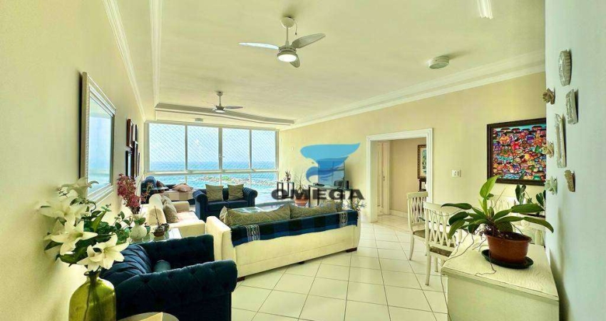VISTA MAR - Apartamento com 4 quartos sendo 3 suítes à venda - Lazer - Frente total para o mar -Praia das Pitangueiras - Guarujá..