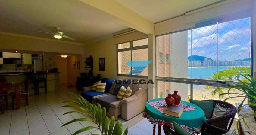 FRENTE MAR - Apartamento pé na areia com 3 dormitórios à venda na praia das Astúrias - Guarujá/SP