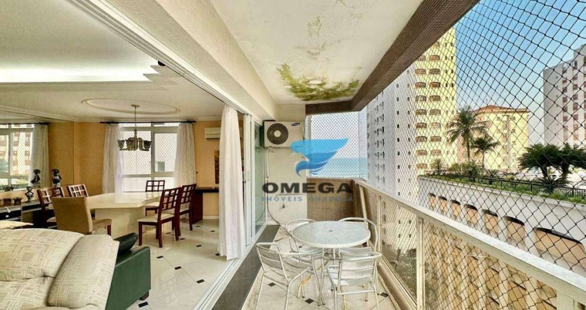 Apartamento vista mar à venda na praia das Pitangueiras no Guarujá I Omega Imoveis
