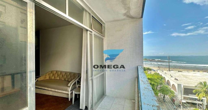 Apartamento com vista mar à venda na praia das Pitangueiras no Guarujá I Omega Imoveis