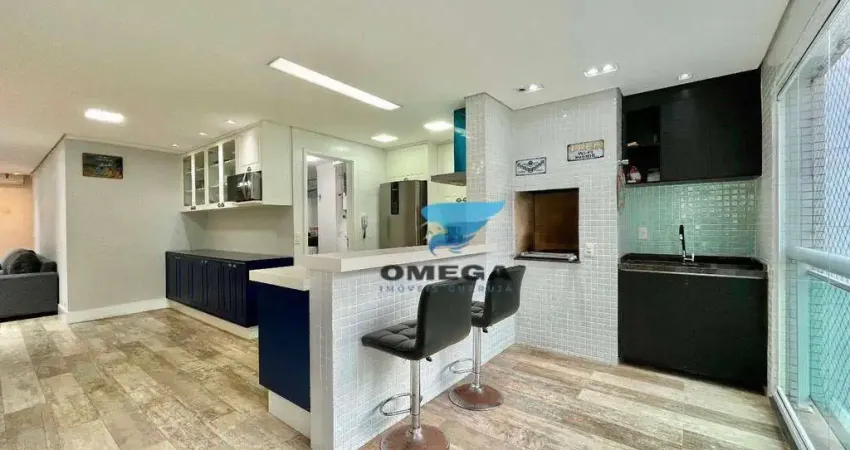 Apartamento com 3 dormitórios à venda, 110 m² por R$ 980.000,00 - Pitangueiras - Guarujá/SP