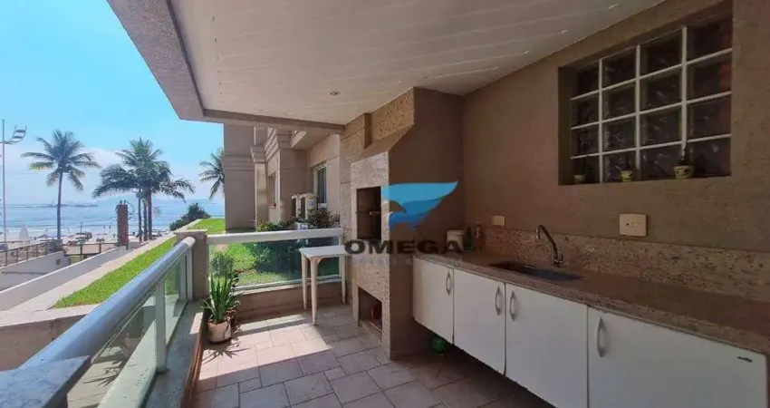 Apartamento frente mar com 4 suítes à venda praia das Astúrias - Guarujá/SP