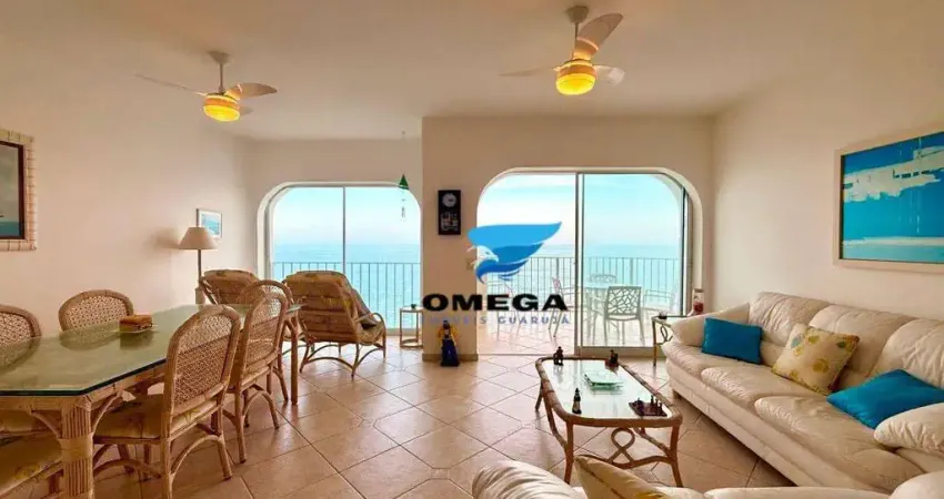 Apartamento beira mar à venda na praia das pitangueiras no guarujá i omega imoveis