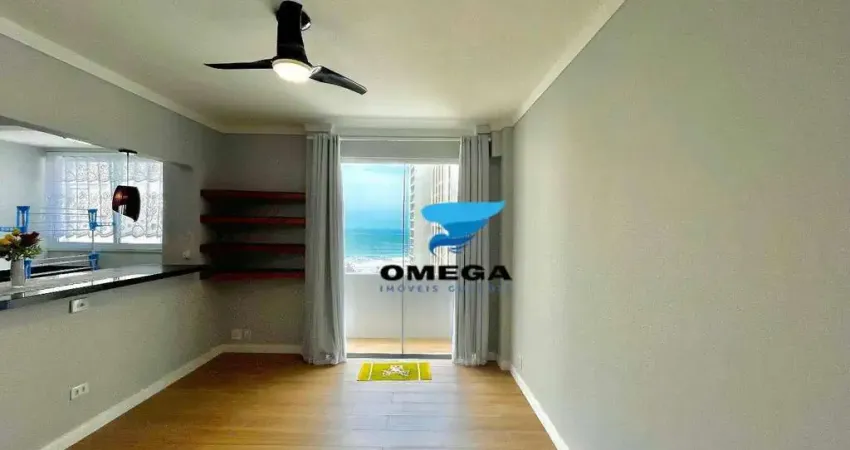 Apartamento com vista para o mar  1 dormitório à venda - pitangueiras - guarujá/sp