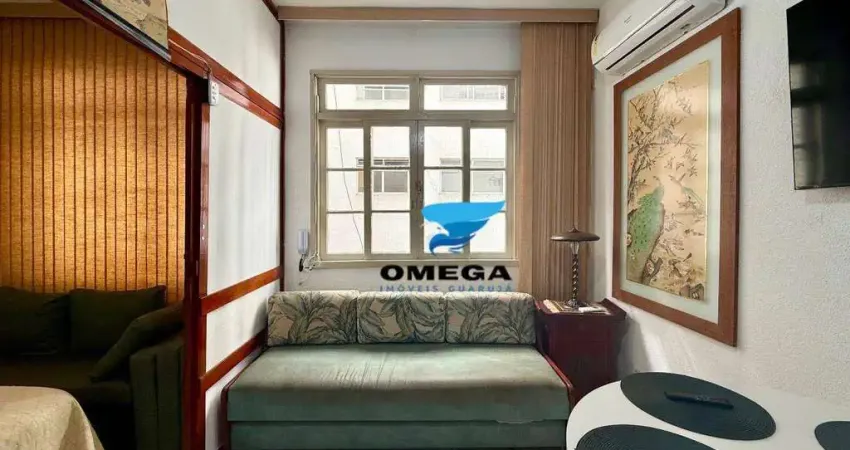 Kitnet à venda na praia das pitangueiras no guarujá i omega imoveis