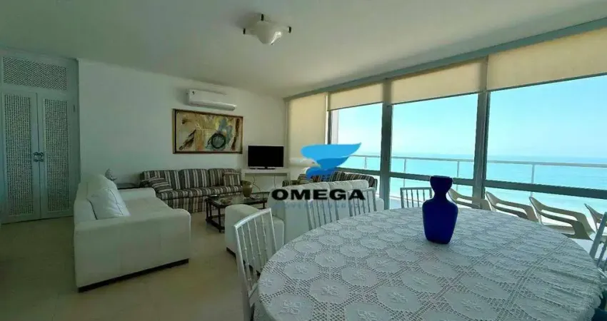 Apartamento beira mar à venda na praia das pitangueiras no guarujá i omega imoveis