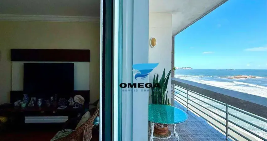Apartamento beira mar à venda na praia das pitangueiras no guarujá i omega imoveis