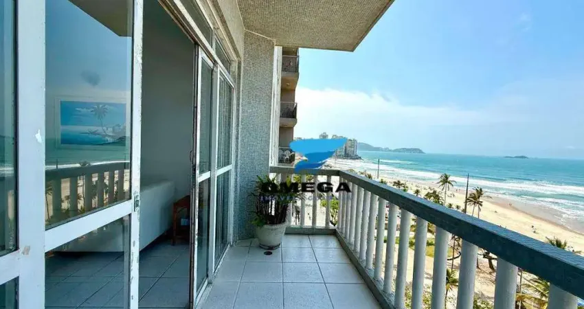 Apartamento beira mar à venda na praia das pitangueiras no guarujá i omega imoveis