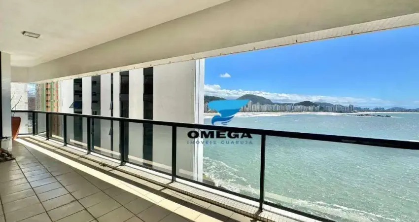 Apartamento beira mar à venda na praia das astúrias no guarujá i omega imoveis