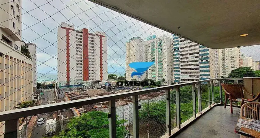 Apartamento com 5 dormitórios à venda, 181 m² por r$ 850.000,00 - pitangueiras - guarujá/sp