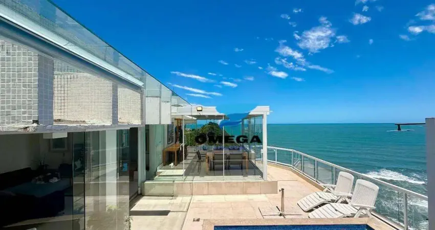 Cobertura duplex reformada à venda na praia do tombo no guarujá i omega imoveis