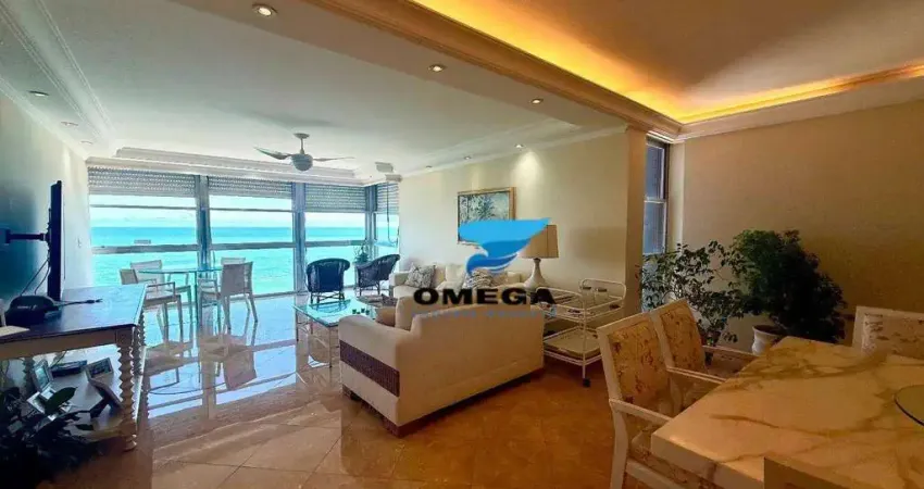 Apartamento beira mar à venda na praia das pitangueiras no guarujá i omega imoveis