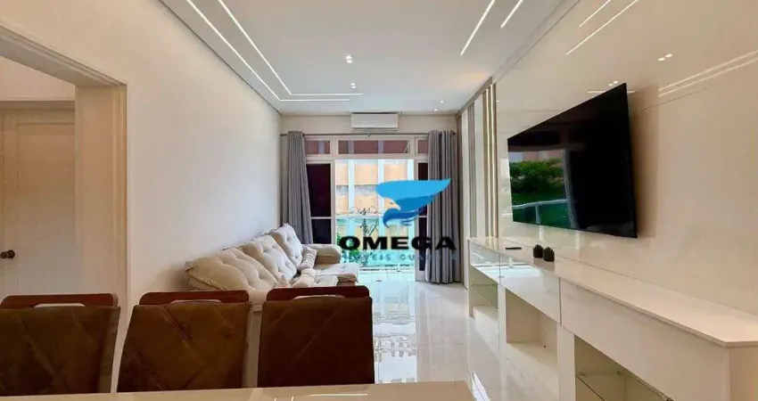 Apartamento com vista parcial para o mar à venda na praia das pitangueiras no guarujá i omega imoveis