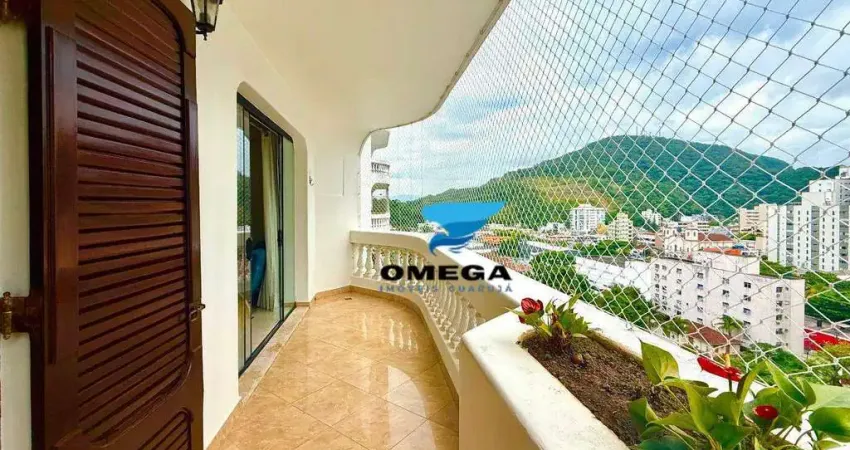 Apartamento reformado à venda na Praia das Pitangueiras no Guarujá I Omega Imoveis