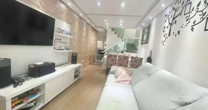 Sobrado com 3 suítes 2 vagas de garagem área gourmet com churrasqueira na vila laís.