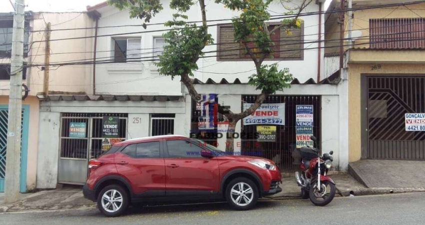 Sobrado com 2 dormitórios à venda, 258 m² por R$ 1.050.000,00 - Campestre - Santo André/SP