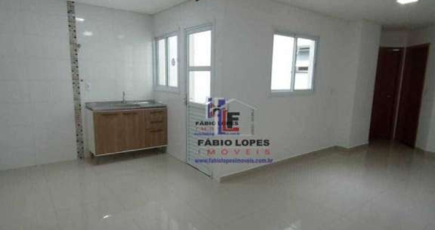 Apartamento com 2 dormitórios à venda, 45 m² por R$ 275.000,00 - Vila Palmares - Santo André/SP
