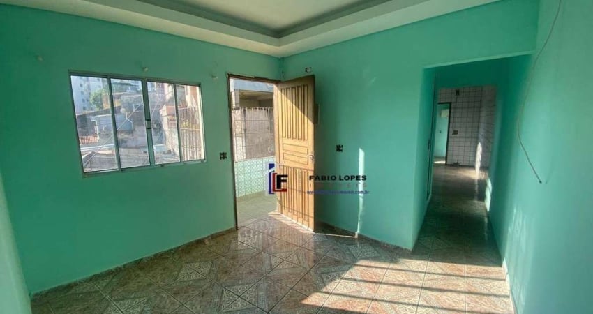 Casa com 1 dormitório para alugar, 45 m² por R$ 1.012,50/mês - Vila Palmares - Santo André/SP
