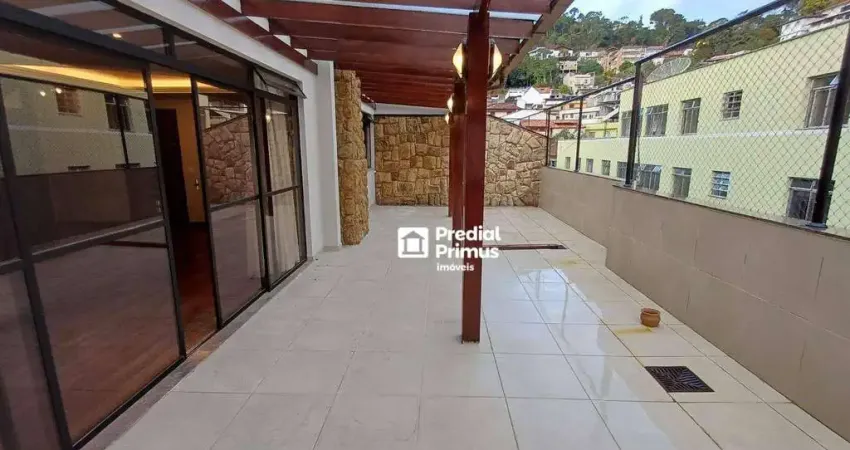 Apartamento com 3 dormitórios para alugar, 373 m² por r$ 6.034/mês - centro - nova friburgo/rj