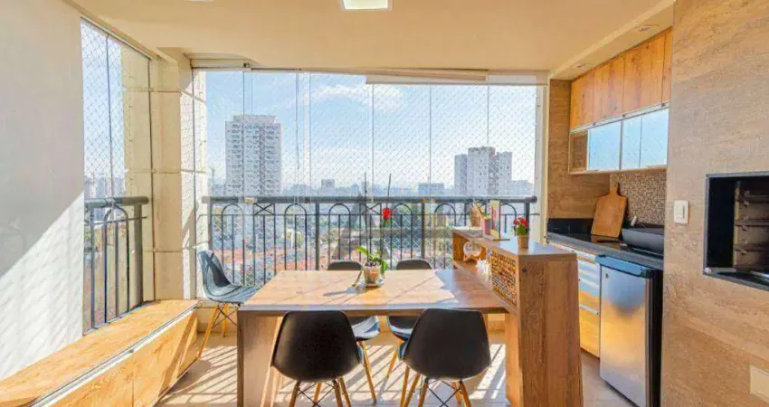 ** Change Tatuapé - Lindo apartamento c/ ampla varanda gourmet c/ churrasqueira - 4 vagas de garagem **