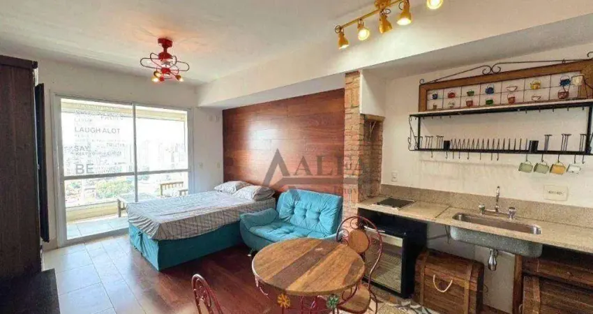 ** red tatuapé - oportunidade - lindo studio ensolarado em andar alto c/ vista deslumbrante - 1 vaga **