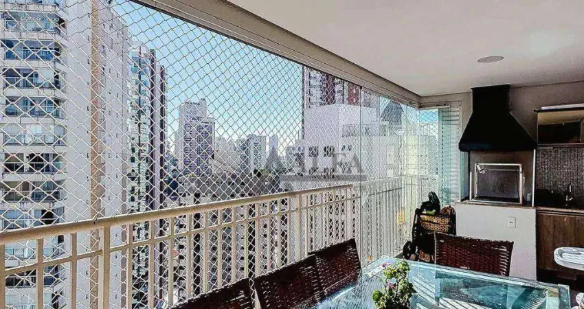 ** Parque Anália Franco - I M P E R D Í V E L - Lindo apartamento em andar alto c/ ampla varanda gourmet c/ churrasqueira **