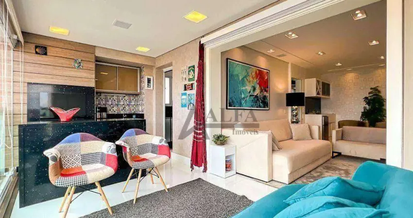 ** Catalunha - OPORTUNIDADE - Cinematográfico apto. em andar alto c/ vista deslumbrante p/ o Shopping Anália Franco - 3 Vagas + Depósito **