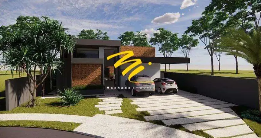 Casa à venda em paulínia, parque brasil 500, com 3 suítes, com 254.59 m², terras do cancioneiro