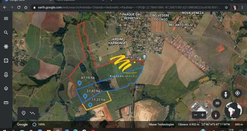 Terreno à venda em Paulínia, Parque da Represa, com 860000 m²
