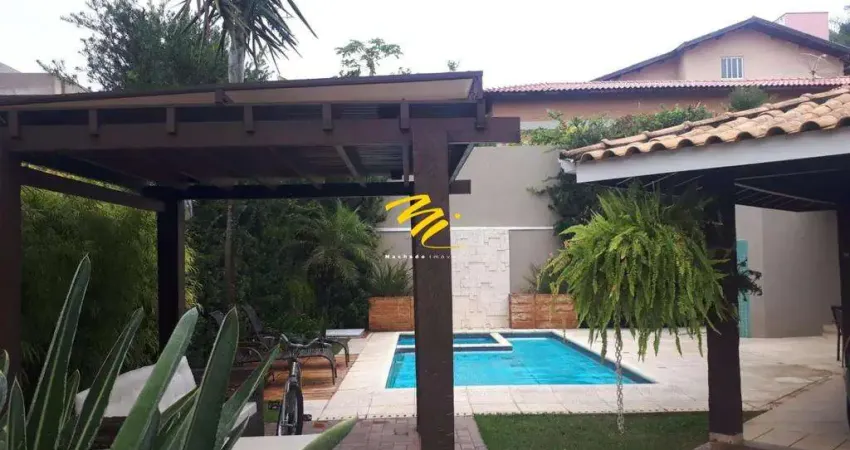Sobrado à venda em valinhos, santa cruz, com 3 suítes, com 280 m², terras do caribe
