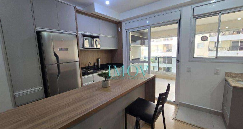 Apartamento com 1 dormitório para alugar, 40 m² por R$ 3.695,00/mês - Jardim Aquarius - São José dos Campos/SP