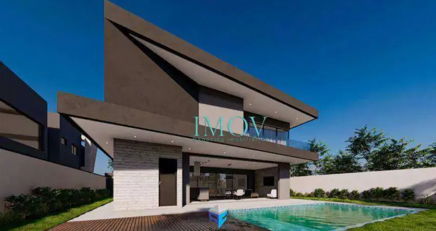 Sobrado com 4 dormitórios à venda, 530 m² por r$ 5.700.000 - condomínio reserva do paratehy - são josé dos campos/sp