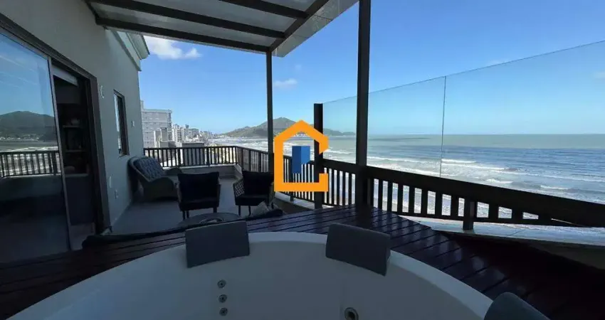 Cobertura duplex de altíssimo padrão | 271m² sendo 4 suítes | frente mar | praia do gravatá, navegantes/sc