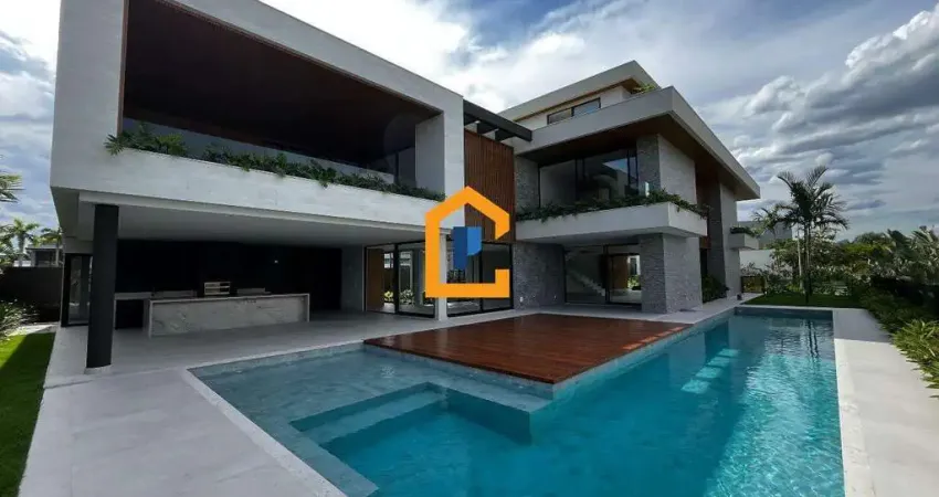 Casa contemporânea com vista pedra da gávea à venda no condomínio alphaville, na barra da tijuca