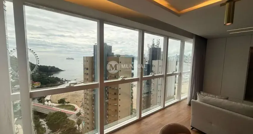 Apartamento com vista mar no bairro pioneiros, barra norte, balneário camboriú - sc